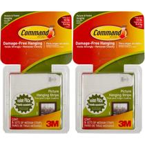 Tiras suspensas para fotos e molduras Command 3M, pacote de 12 quilates Tiras suspensas para fotos e molduras Command 3M, pacote de 12 quilates