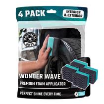 Tire Shine Applicator Chemical Guys Wonder Wave Durafoam, pacote com 4 Tire Shine Applicator Chemical Guys Wonder Wave Durafoam, pacote com 4