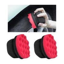Tire Shine Applicator MTRPS 2PCS Foam Hex Grip Dressing Pad