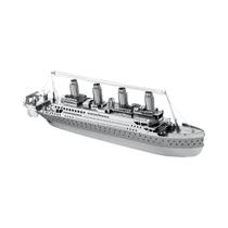Titanic 3D Metal Puzzle modelo kits DIY Corte a Laser Quebra-cabeças Brinquedo para crianças
