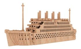 Titanic Quebra Cabeça 3d. Miniatura Em Mdf - TALHARTE