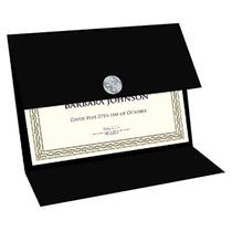 Titular do certificado Geographics Tri Fold Black Linen 9,25 x 12,5 Titular do certificado Geographics Tri Fold Black Linen 9,25 x 12,5
