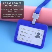 Titulares de passe de crachá titulares de cartão de trabalho com corda capa de cartão de identificação de