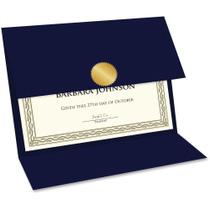 Titulares do certificado Geographics Tri-Fold Navy Linen Titulares do certificado Geographics Tri-Fold Navy Linen