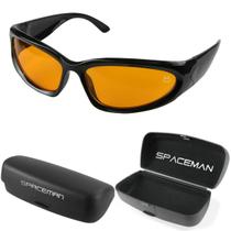 Título 18: oculos masculino trap hype sol Bale rap oval Y2k Ref + case preto black piano original estiloso presente luxo