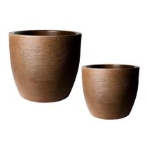 Título: Kit 2 Vasos de Planta P e M, Polietileno Resistente para Ambiente Externo com Proteção UV