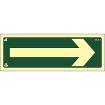 Título Placa de Sinalização C1 Indicação de Rota de Fuga Normatizada