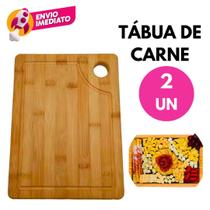 TKit Tábua Corte Carne Madeira Retangular Servir Churrasco Frios 33cm Cozinha Restaurante TKit Tábua Corte Carne Madeira Retangular Servir Churrasco Frios 33cm Cozinha Restaurante