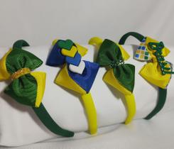 Tkit tiaras copa do mundo Brazil 4 unidades variados cores Brasil