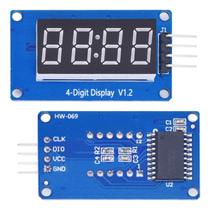Tm1637 Módulo Display 7 Segmentos 4 Dígitos Relógio Arduino