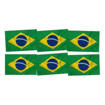 TNT Decorativo Bandeira do Brasil Kit com 6 Peças 1,10x1,40m Perfeito para Festas e Escolas TNT Decorativo Bandeira do Brasil Kit com 6 Peças 1,10x1,40m Perfeito para Festas e Escolas