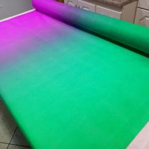 TNT DEGRADÊ VERDE E PINK NEON C/LUZ NEGRA 1,00m X 7,00