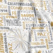 Tnt Estampado Ano Novo Decoração Virada 1,4m X 2 Metros