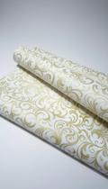 TNT Estampado Arabesco 1,4m x Dourado TNT Estampado Arabesco 1,4m x Dourado
