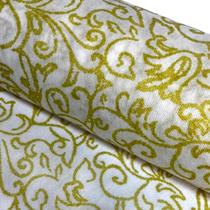 Tnt Estampado Arabesco Glitter Dourado Branco 1m x 1,40m