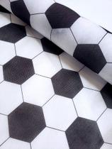 Tnt Estampado Bola Futebol Gomo Decoração 1,4mt X 3,5 Metros