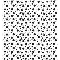 Tnt estampado bolinhas sortidas preta 1,40 m x 25 m