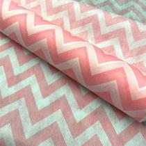 Tnt Estampado - Chevron Rosa Bebe Branco Tnt Estampado - Chevron Rosa Bebe Branco