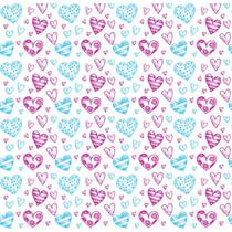 Tnt estampado coracoes azul / rosa 1,40 m x 25 m Tnt estampado coracoes azul / rosa 1,40 m x 25 m