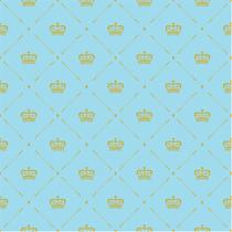 Tnt estampado coroa dourado / base azul 1,40 m x 25m Tnt estampado coroa dourado / base azul 1,40 m x 25m