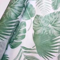Tnt Estampado Decoração 5 Metros X 1,40m Folhagens Verde