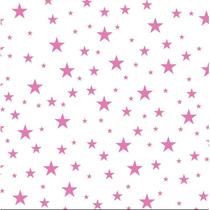 Tnt estampado estrelas rosa 1,40 m x 25 m