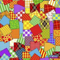 TNT Estampado Festa Junina Retalhos Xadrez PATCH 1,40M X 25M - 40G