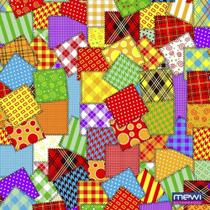 TNT Estampado Festa Junina Retalhos Xadrez PATCH 1,40M X 25M - 40G TNT Estampado Festa Junina Retalhos Xadrez PATCH 1,40M X 25M - 40G