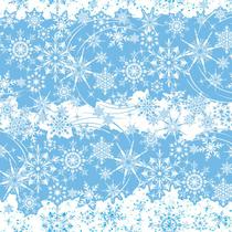Tnt estampado flocos de neve azul 1,40 m x 2 metros
