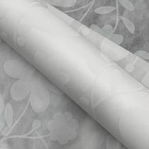 Tnt Estampado - Floral Devore Branco