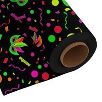 Tnt Estampado - Fluor Folia Neon Preto cod.06072 Tnt Estampado - Fluor Folia Neon Preto cod.06072