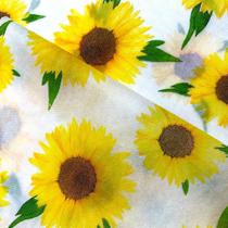 Tnt Estampado - Girassol Branco