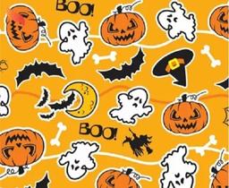 Tnt Estampado Halloween Amarelo - 2 Metros
