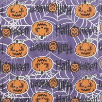 Tnt Estampado - Halloween Roxo e Abobora
