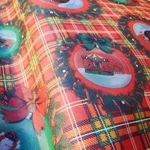 Tnt Estampado Natal Guirlanda Decorativa Mesa Parede Painel 1,4 metros x 2 metros