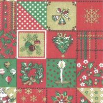 Tnt Estampado - Natal Verde Vermelho