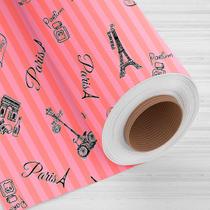 Tnt Estampado - Paris Rosa/Branco Tnt Estampado - Paris Rosa/Branco