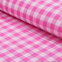 Tnt estampado xadrez laranja 1,40 m x 25m