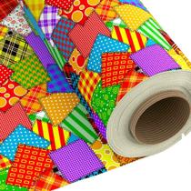 TNT Estampado Xadrez Patch Festa Junina 1,00m a 7,00m