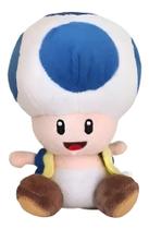 Toad Pelucia Turma Supe Mario Bros Azul Fofo Novo Original Brinquedo Aniversário ,Namorados,Amigo Secreto, Decoração