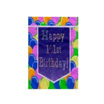 Toalha 3D Rose Balloons Happy 101º aniversário 15x22cm Toalha 3D Rose Balloons Happy 101º aniversário 15x22cm