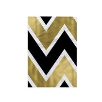 Toalha 3D-Rose, Preto, Ouro, Branco, Glam, Chevron Stripes 38x56cm Toalha 3D-Rose, Preto, Ouro, Branco, Glam, Chevron Stripes 38x56cm