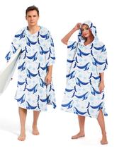 Toalha Abahub Surf Poncho, grossa, de secagem rápida, com capuz L Toalha Abahub Surf Poncho, grossa, de secagem rápida, com capuz L