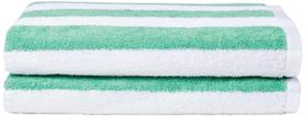 Toalha Amazon Basics 100% algodão Terry Cabana Stripe 76x152cm