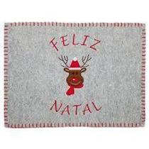 Toalha Americano Poliéster Rena Feliz Natal - CAMPINEIRA
