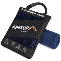 Toalha APEXUP 183x102 cm Microfibra Quick Dry Navy