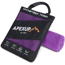 Toalha APEXUP Microfiber Quick Dry 122x61cm Roxa Toalha APEXUP Microfiber Quick Dry 122x61cm Roxa