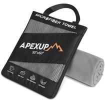 Toalha APEXUP Microfiber Travel 152x76 cm Cinza Toalha APEXUP Microfiber Travel 152x76 cm Cinza