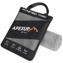 Toalha APEXUP Microfiber Travel 183x102 cm Cinza Toalha APEXUP Microfiber Travel 183x102 cm Cinza