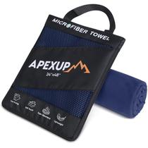 Toalha APEXUP Microfibra 122x61cm Quick Dry Navy